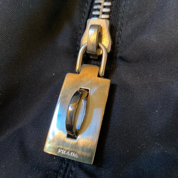 Prada Nero nylon and croc-finish leather satchel - Picture 8 of 12